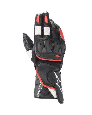 GUANTES ALPINESTARS SP-2 V3 NEGRO/BLANCO/ROJO