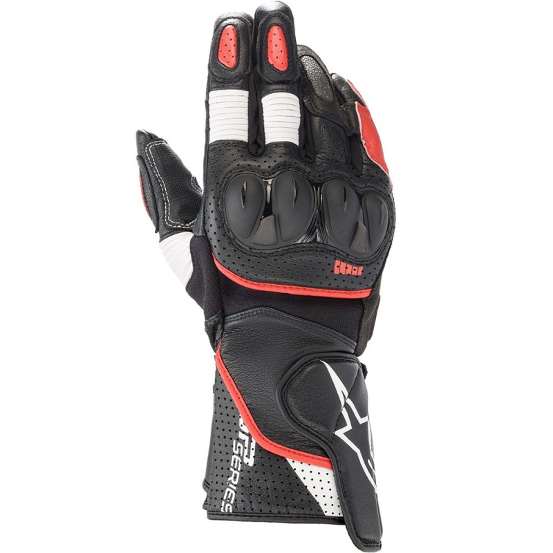 GUANTES ALPINESTARS SP-2 V3 NEGRO/BLANCO/ROJO