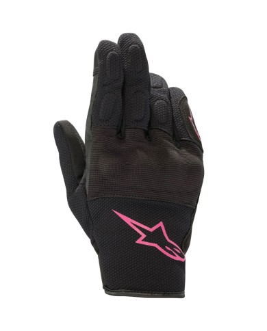 GUANTES ALPINESTARS STELLA S MAX DRYSTAR LADY NEGRO/FUCSIA