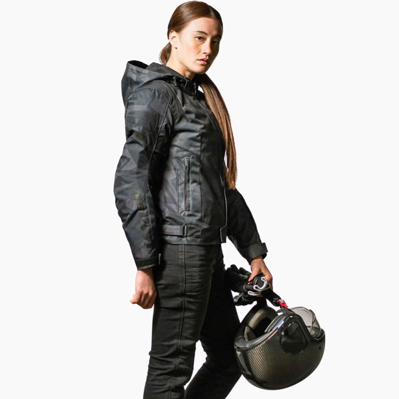 CHAQUETA REVIT FLARE 2 LADY CAMO/BLACK GREY