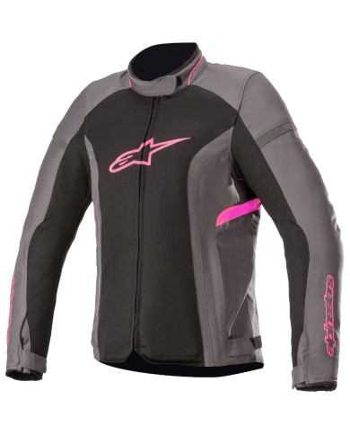 CHAQUETA ALPINESTARS STELLA T-KIRA V2 AIR LADY TAR GRAY/BLACK/DIVA PINK