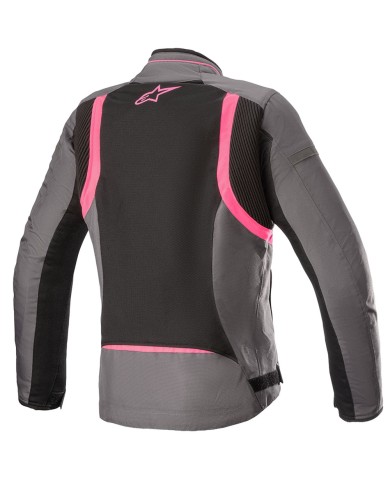 CHAQUETA ALPINESTARS STELLA T-KIRA V2 AIR LADY TAR GRAY/BLACK/DIVA PINK
