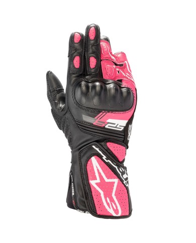 GUANTES ALPINESTARSSTELLA SP-8 V3 NEGRO/DIVA PINK