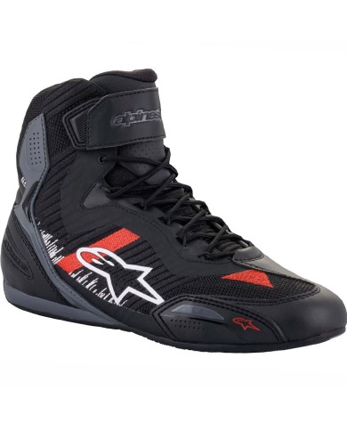 ZAPATILLAS ALPINESTARS FASTER-3 RIDEKNIT NEGRO/ROJO