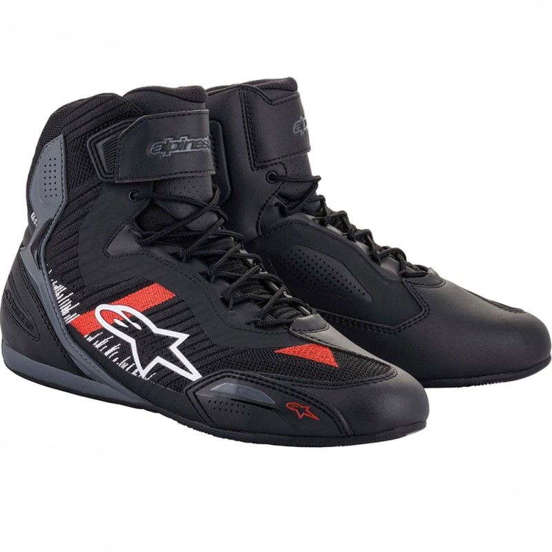 ZAPATILLAS ALPINESTARS FASTER-3 RIDEKNIT NEGRO/ROJO