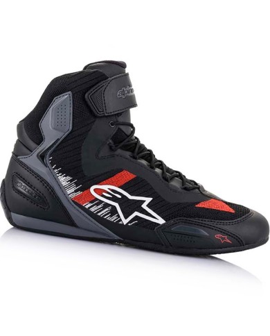ZAPATILLAS ALPINESTARS FASTER-3 RIDEKNIT NEGRO/ROJO