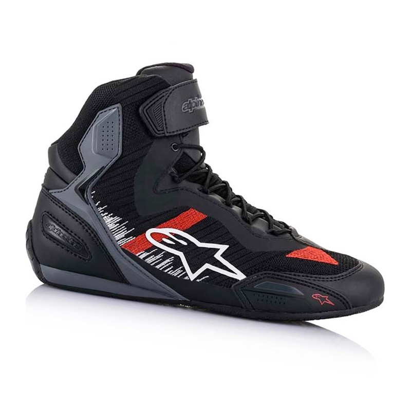 ZAPATILLAS ALPINESTARS FASTER-3 RIDEKNIT NEGRO/ROJO