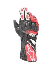 GUANTES ALPINESTARS SP-8 V3 NEGRO/BLANCO/ROJO