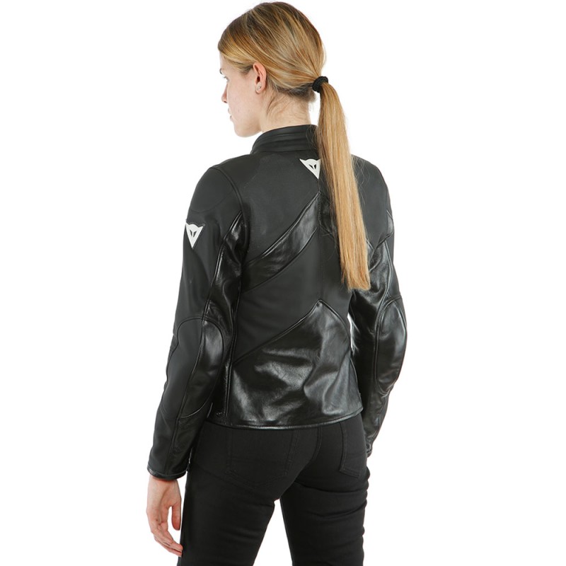 CHAQUETA DAINESE SANTA MONICA LADY PIEL NEGRA