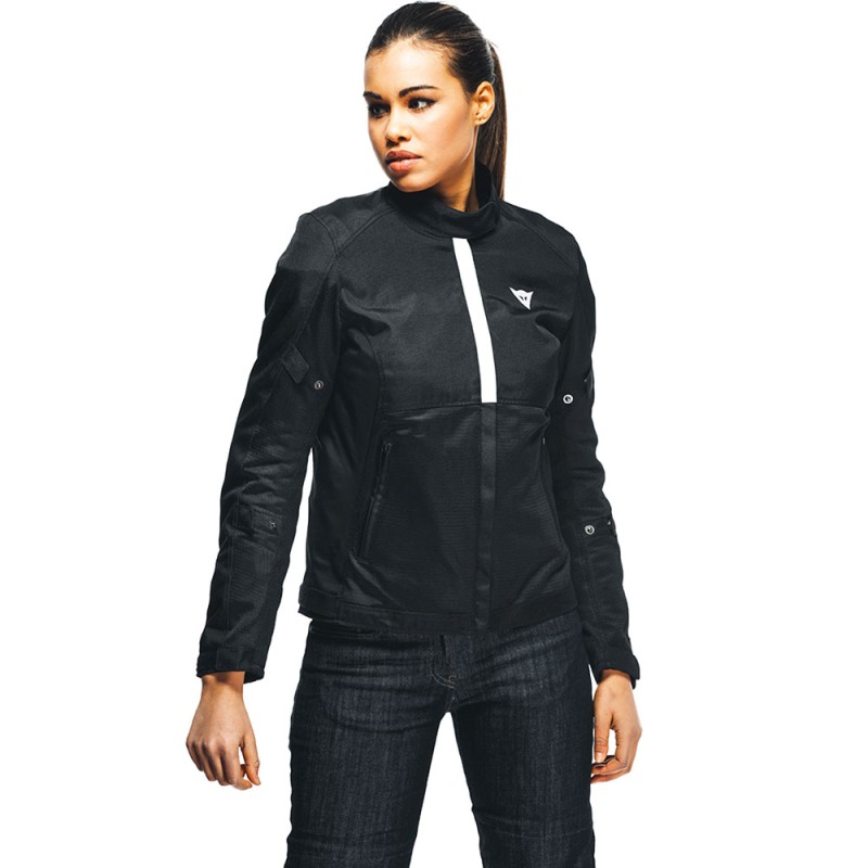 CHAQUETA DAINESE RISOLUTA AIR TEX LADY BLACK/WHITE