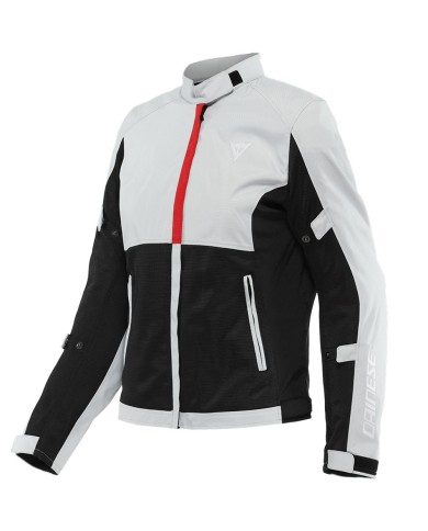 CHAQUETA DAINESE RISOLUTA AIR TEX LADY GRAY/LAVA RED