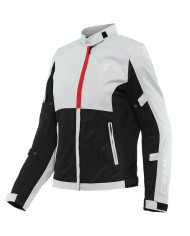 CHAQUETA DAINESE RISOLUTA AIR TEX LADY GRAY/LAVA RED