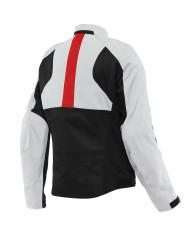 CHAQUETA DAINESE RISOLUTA AIR TEX LADY GRAY/LAVA RED