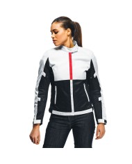 CHAQUETA DAINESE RISOLUTA AIR TEX LADY GRAY/LAVA RED