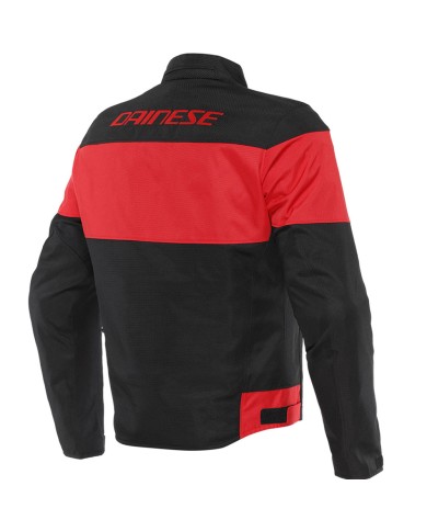 CHAQUETA DAINESE ELETTRICA AIR TEX NEGRO/ROJO