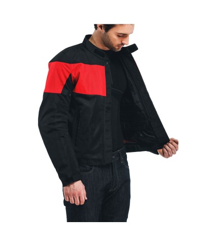 CHAQUETA DAINESE ELETTRICA AIR TEX NEGRO/ROJO