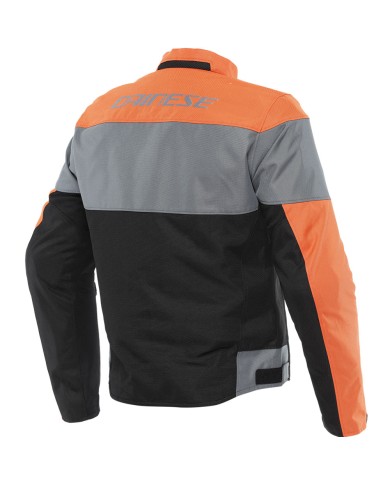 CHAQUETA DAINESE ELETTRICA AIR TEX NRGRO/NARANJA/GRIS