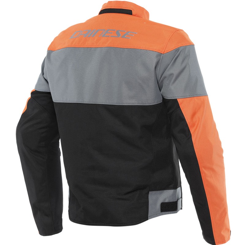 CHAQUETA DAINESE ELETTRICA AIR TEX NRGRO/NARANJA/GRIS