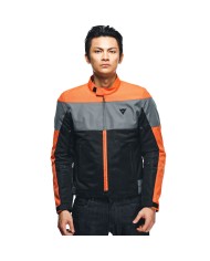 CHAQUETA DAINESE ELETTRICA AIR TEX NRGRO/NARANJA/GRIS