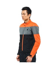 CHAQUETA DAINESE ELETTRICA AIR TEX NRGRO/NARANJA/GRIS
