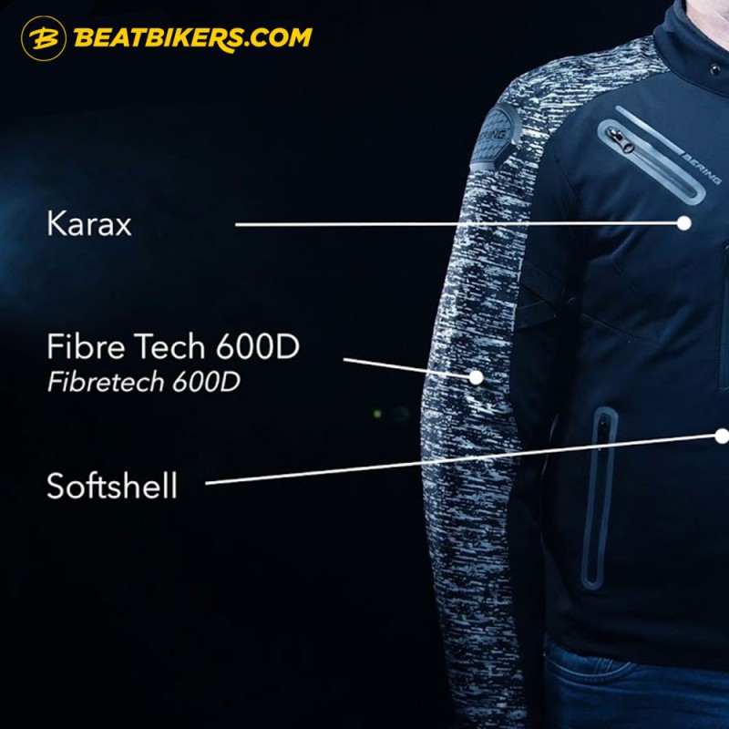 CHAQUETA BERING VOLTOR REFRACTANTE NEGRO/GRIS