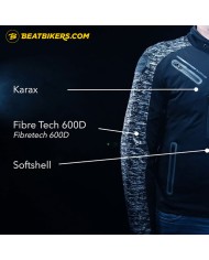 CHAQUETA BERING VOLTOR REFRACTANTE NEGRO/GRIS