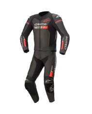 MONO ALPINESTARS GP FORCE V2 CHASER DIVISIBLE NEGRO/ROJO FLUOR