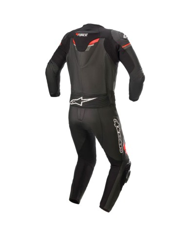 MONO ALPINESTARS GP FORCE V2 CHASER DIVISIBLE NEGRO/ROJO FLUOR