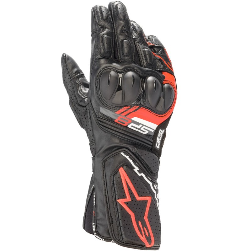GUANTES ALPINESTARS SP-8 V3 NEGRO/ROJO