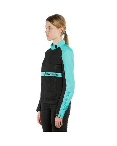 CHAQUETA DAINESE RIBELLE AIR LADY BLACK/ACQUA-GREEN