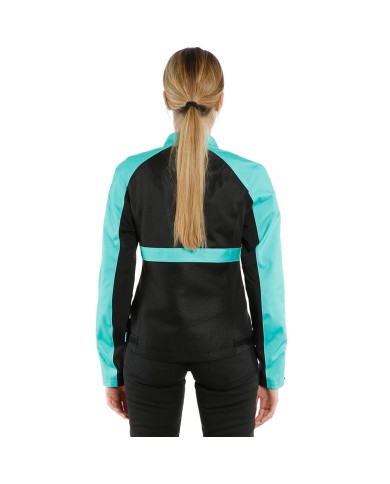 CHAQUETA DAINESE RIBELLE AIR LADY BLACK/ACQUA-GREEN