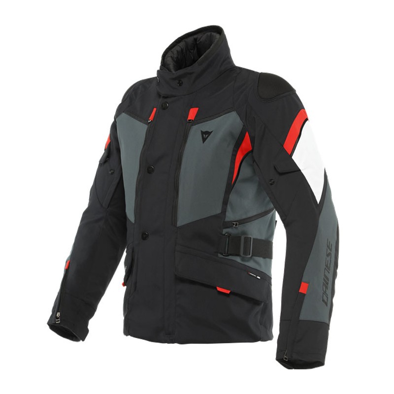 CHAQUETA DAINESE CARVE MASTER 3 GORE-TEX BLACK/EBONY/LAVA-RED