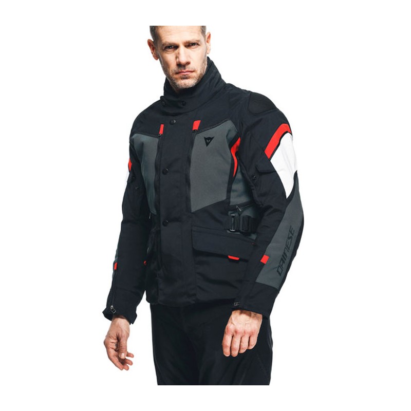 CHAQUETA DAINESE CARVE MASTER 3 GORE-TEX BLACK/EBONY/LAVA-RED