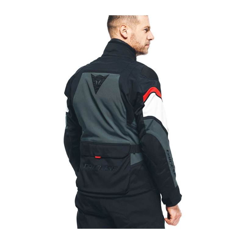 CHAQUETA DAINESE CARVE MASTER 3 GORE-TEX BLACK/EBONY/LAVA-RED