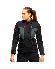 CHAQUETA DAINESE CARVE MASTER 3 LADY GORE-TEX BLACK/EBONY/LAVA-RED
