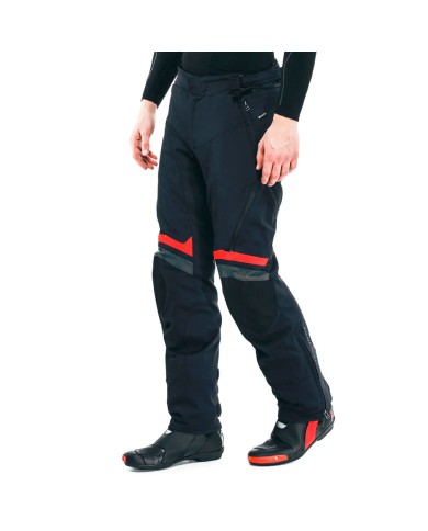 PANTALONES DAINESE CARVE MASTER 3 GORE-TEX BLACK/LAVA-RED