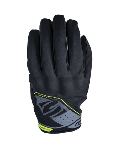 GUANTES FIVE RS WATERPROOF NEGRO/AMARILLO