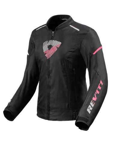 CHAQUETA REVIT SPRINT H2O LADY NEGRO/FUCSIA