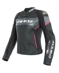 CHAQUETA DAINESE D-AIR RACING 3 LADY NEGRA/ANTRACITA/FUCSIA