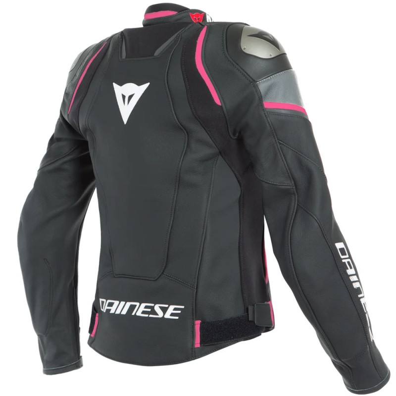 CHAQUETA DAINESE D-AIR RACING 3 LADY NEGRA/ANTRACITA/FUCSIA