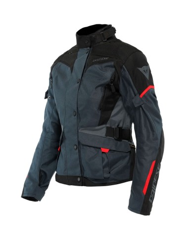CHAQUETA DAINESE TEMPEST 3 D-DRY LADY EBONY/BLACK/LAVA-RED