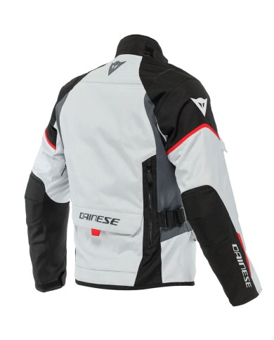 CHAQUETA DAINESE TEMPEST 3 D-DRY GLACIER-GRAY/BLACK/LAVA-RED