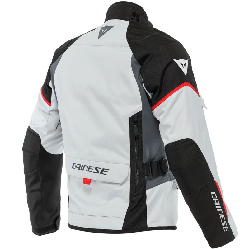 CHAQUETA DAINESE TEMPEST 3 D-DRY GLACIER-GRAY/BLACK/LAVA-RED