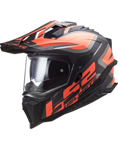 CASCO LS2 EXPLORER ALTER MATT BLACK/FLUO ORANGE