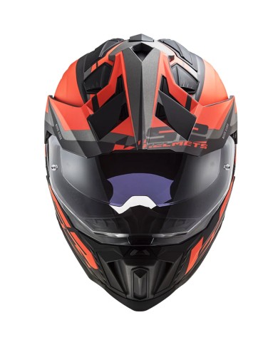 CASCO LS2 EXPLORER ALTER MATT BLACK/FLUO ORANGE