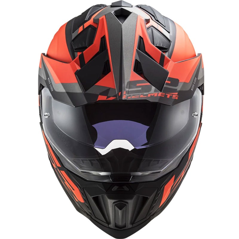 CASCO LS2 EXPLORER ALTER MATT BLACK/FLUO ORANGE