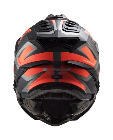 CASCO LS2 EXPLORER ALTER MATT BLACK/FLUO ORANGE