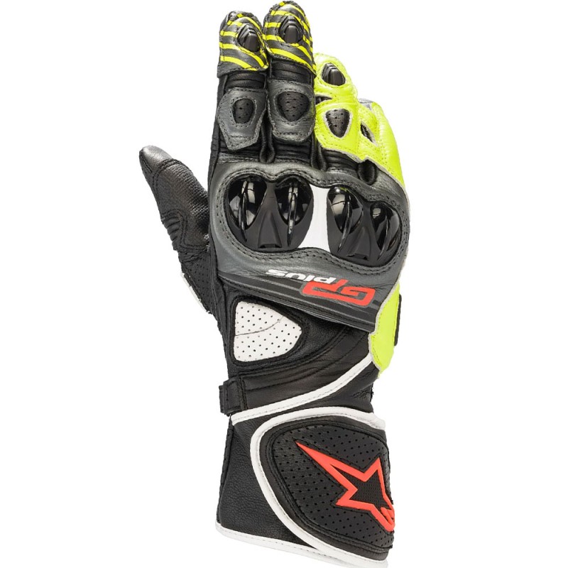 GUANTES ALPINESTARS GP PLUS R V2 NEGRO/GRIS/FLUOR