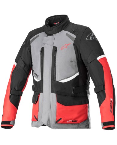 CHAQUETA ALPINESTARS ANDES V3 DRYSTAR GRAY/ BLACK/BRIGHT RED