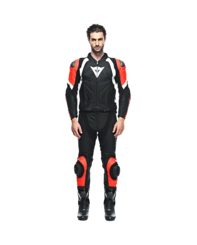 MONO DAINESE AVRO 4 DIVISIBLE NEGRO MATE/ROJO FLUOR